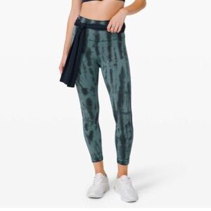 lululemon athletica Wunder Train Teal High-Rise Tight 25” Size 6 Leggings NWT